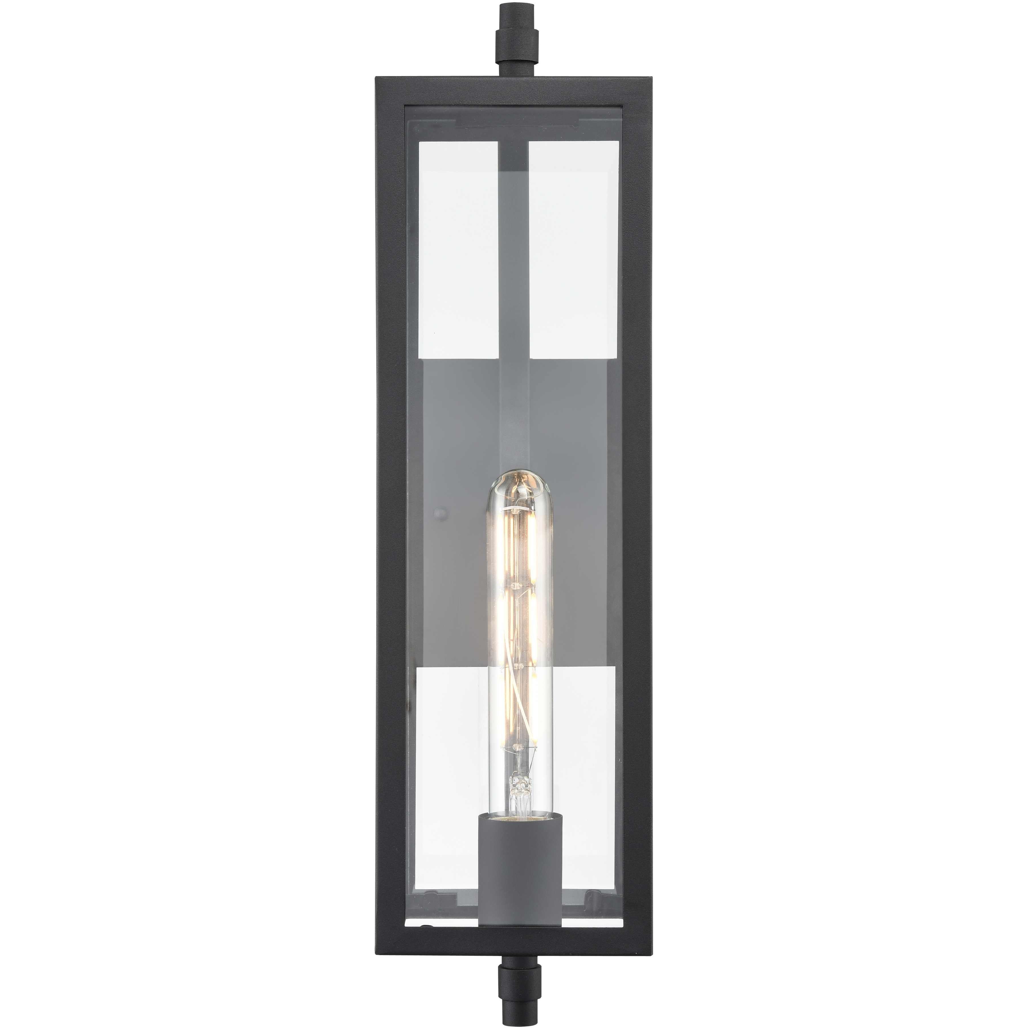 Messi 1 Light 18 inch Textured Black Outdoor Wall Sconce